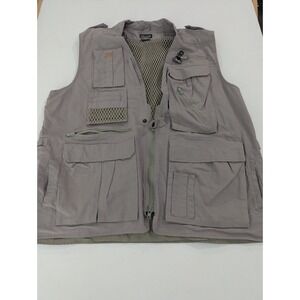 ProMaster Mens Size Large XL Fishing Photographer Hunting Vest Khaki Gorpcore